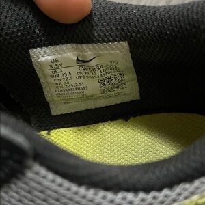 Nike Black and Lime Green Shoes